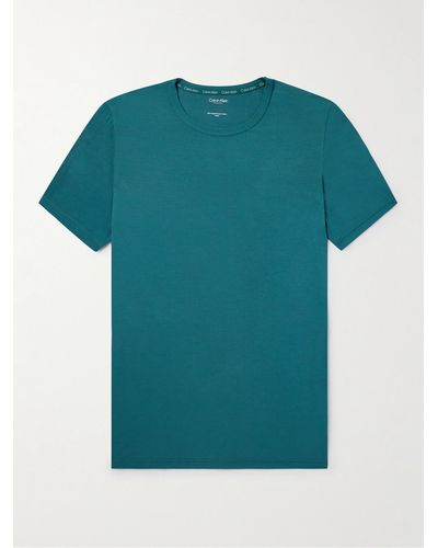 Calvin Klein T-shirt da pigiama in jersey stretch - Verde