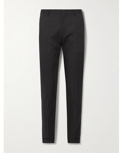 Paul Smith Slim-fit Straight-leg Wool Suit Trousers - Black