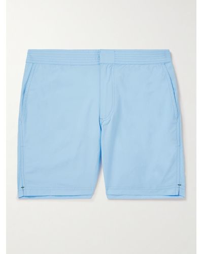 Sid Mashburn Straight-leg Mid-length Swim Shorts - Blue