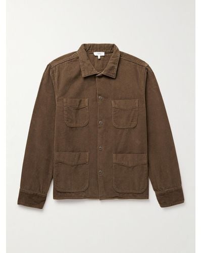 Save Khaki Cotton-corduroy Shirt Jacket - Brown