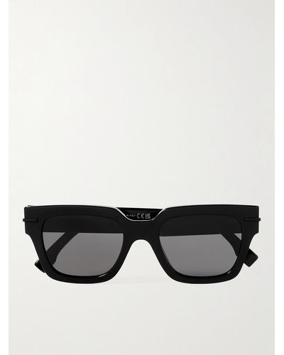Fendi Graphy Sonnenbrille mit eckigem Rahmen aus Azetat - Schwarz