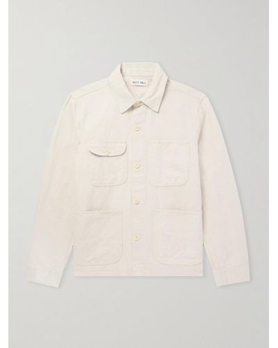 Alex Mill Linen And Cotton-blend Canvas Overshirt - Natural