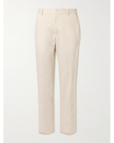 Polo Ralph Lauren Jerome Straight-leg Cotton-twill Trousers - Natural