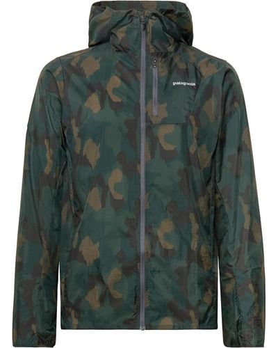 Patagonia Houdini Packable Camouflage-print Nylon-ripstop Hooded Jacket - Green