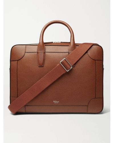 Mulberry Belgrave Full-grain Leather Briefcase - Brown
