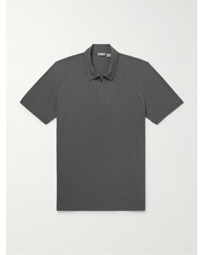Incotex Zanone Slim-fit Icecotton-jersey Polo Shirt - Grey