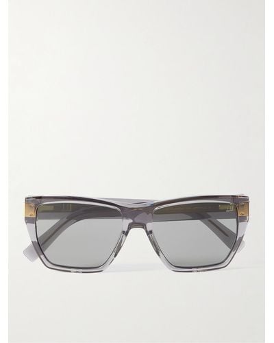 Dunhill Sonnenbrille mit D-Rahmen aus Azetat - Grau