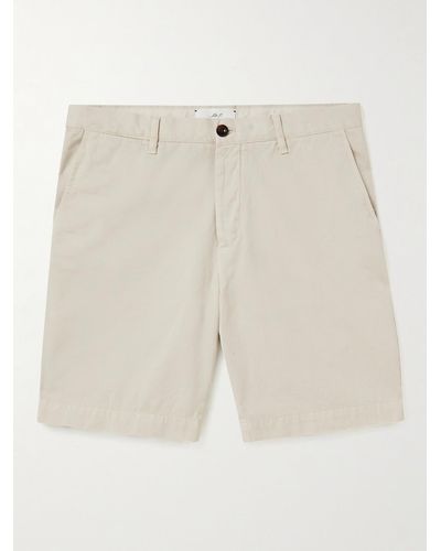 MR P. Straight-leg Garment-dyed Cotton-twill Bermuda Shorts - Natural