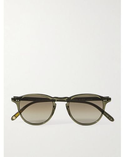 Garrett Leight Hampton Round-frame Acetate Sunglasses - Natural