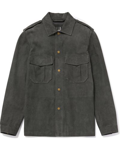 Dunhill Suede Overshirt - Gray