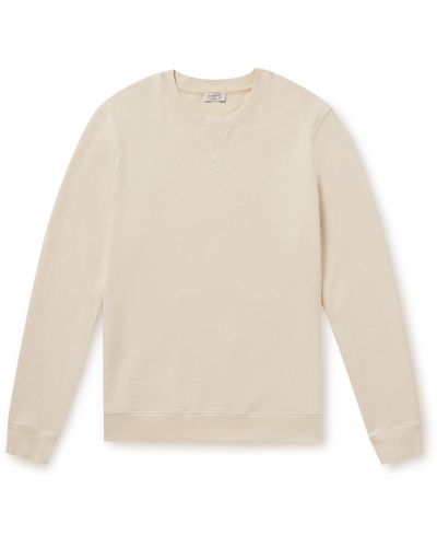 Sunspel Cotton-jersey Sweatshirt - White