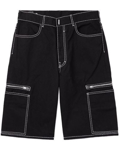 Givenchy Straight-leg Denim Shorts - Black