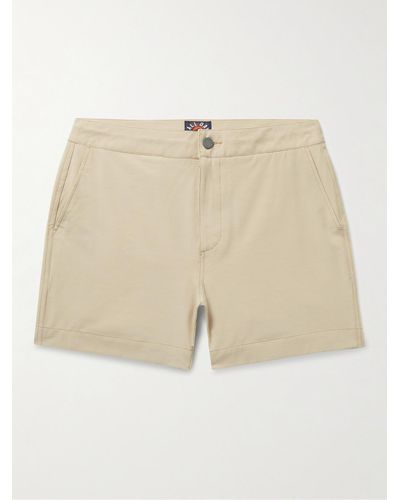 Faherty All Day Straight-leg Recycled Stretch-shell Shorts - Natural