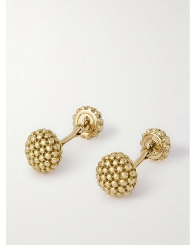 Buccellati Caviar Gold Cufflinks - Metallic
