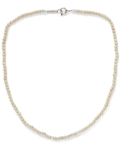 Isabel Marant Snowstone Silver-tone And Riverstone Necklace - White