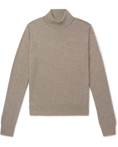 Rubinacci Cashmere Rollneck Sweater - Gray