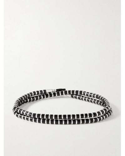 Mikia Silver And Hematite Beaded Necklace - Metallic