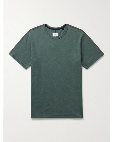 Rag & Bone T-shirt in jersey di cotone Classic Flame - Verde