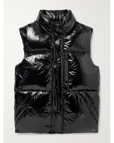 Herno Laminar Lacquered-nylon Quilted Down Gilet - Black
