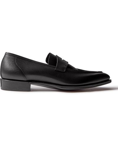George Cleverley George Full-grain Leather Penny Loafers - Black