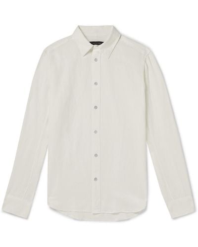 Rag & Bone Zac Linen And Cotton-blend Shirt - White