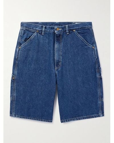Orslow Wide-leg Denim Shorts - Blue
