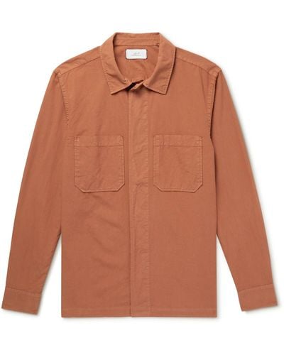 MR P. Cotton-ripstop Shirt - Orange