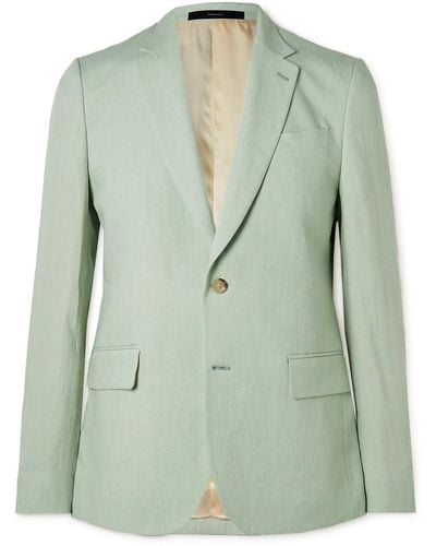 Paul Smith Soho Linen Suit Jacket - Green