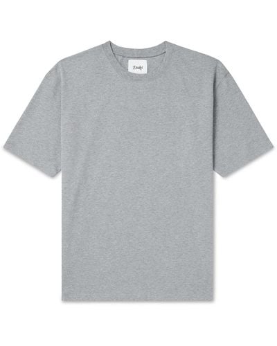 Drake's Hiking Cotton-jersey T-shirt - Gray