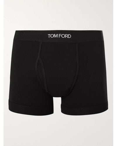 Tom Ford Set aus zwei Boxershorts aus einem Baumwollgemisch - Schwarz