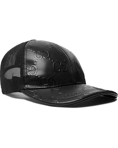 Gucci - Men - Monogrammed Coated-canvas and Mesh Baseball Cap Neutrals - M