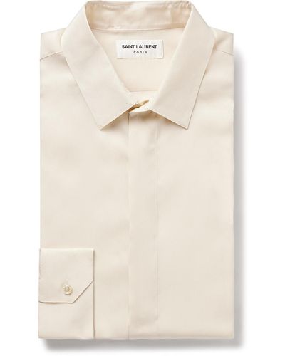 Saint Laurent Twill Shirt - Natural