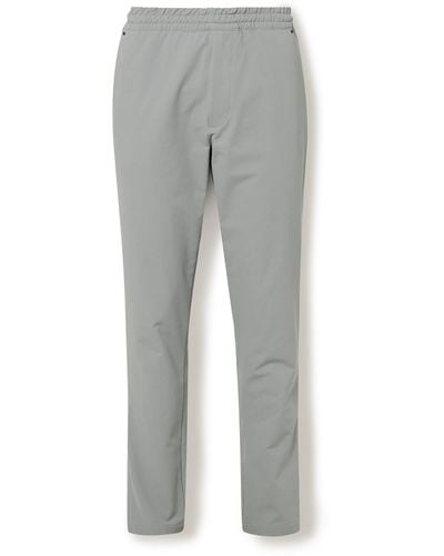 Outerknown Apex Slim-fit Tapered Stretch Recycled-nylon Pants - Gray