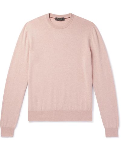 Loro Piana Slim-fit Baby Cashmere Sweater - Pink