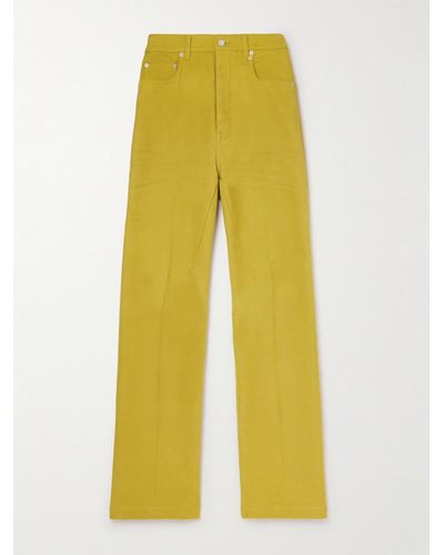 Rick Owens Geth Wide-leg Jeans - Yellow