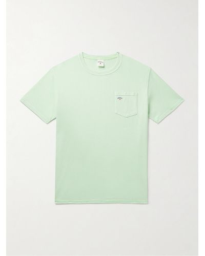 Noah Core Logo-print Cotton-blend Jersey T-shirt - Green