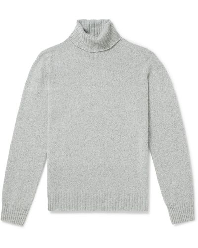Altea Virgin Wool And Cashmere-blend Rollneck Sweater - Gray