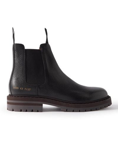 Common Projects Full-grain Leather Chelsea Boots - Black