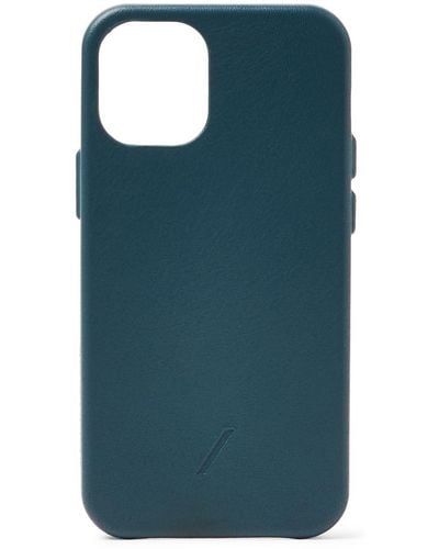 Native Union Clic Classic Leather Iphone 12 Mini Case - Blue