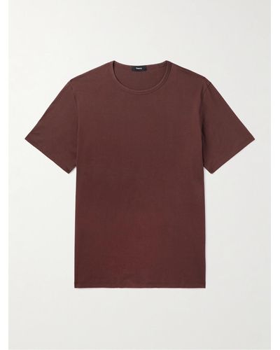 Theory Cotton-jersey T-shirt - Red