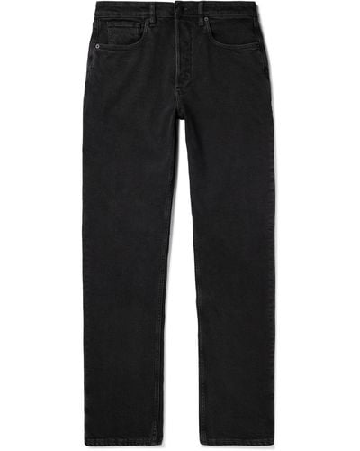Saman Amel Slim-fit Straight-leg Jeans - Black