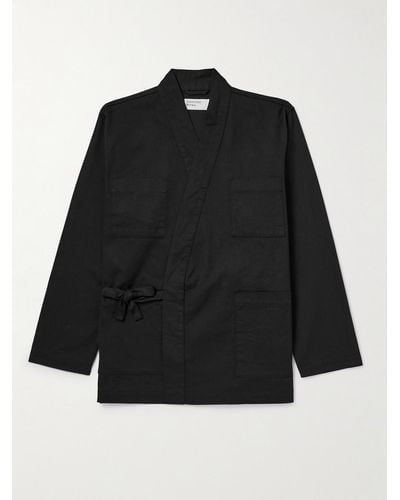 Universal Works Kyoto Cotton-twill Jacket - Black