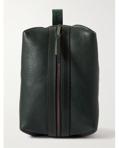 Bleu De Chauffe Zazou Full-grain Leather Wash Bag - Black