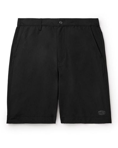 Snow Peak Straight-leg Cotton-blend Ripstop Shorts - Black