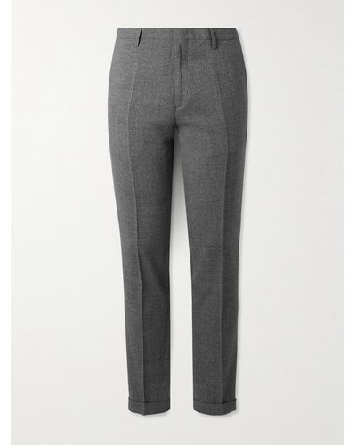 Paul Smith Straight-leg Wool Trousers - Grey