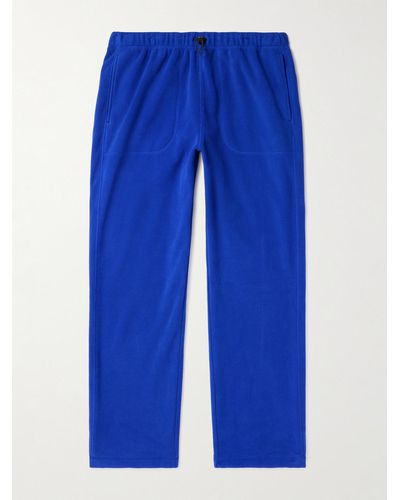 ARKET Ellio Straight-leg Fleece Pants - Blue