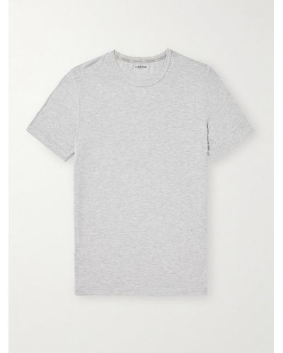 Calvin Klein Stretch-modal Jersey Pyjama T-shirt - White
