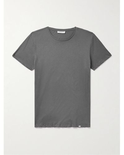 Orlebar Brown Ob-t Slim-fit Cotton-jersey T-shirt - Grey