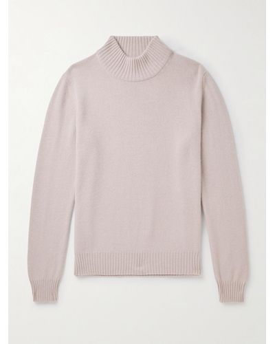 Ghiaia Cashmere Mock-neck Sweater - Pink