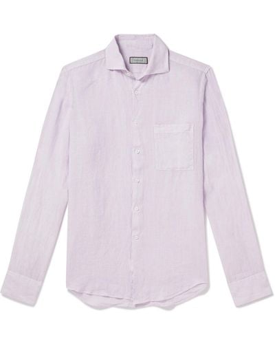 Canali Linen Shirt - Pink